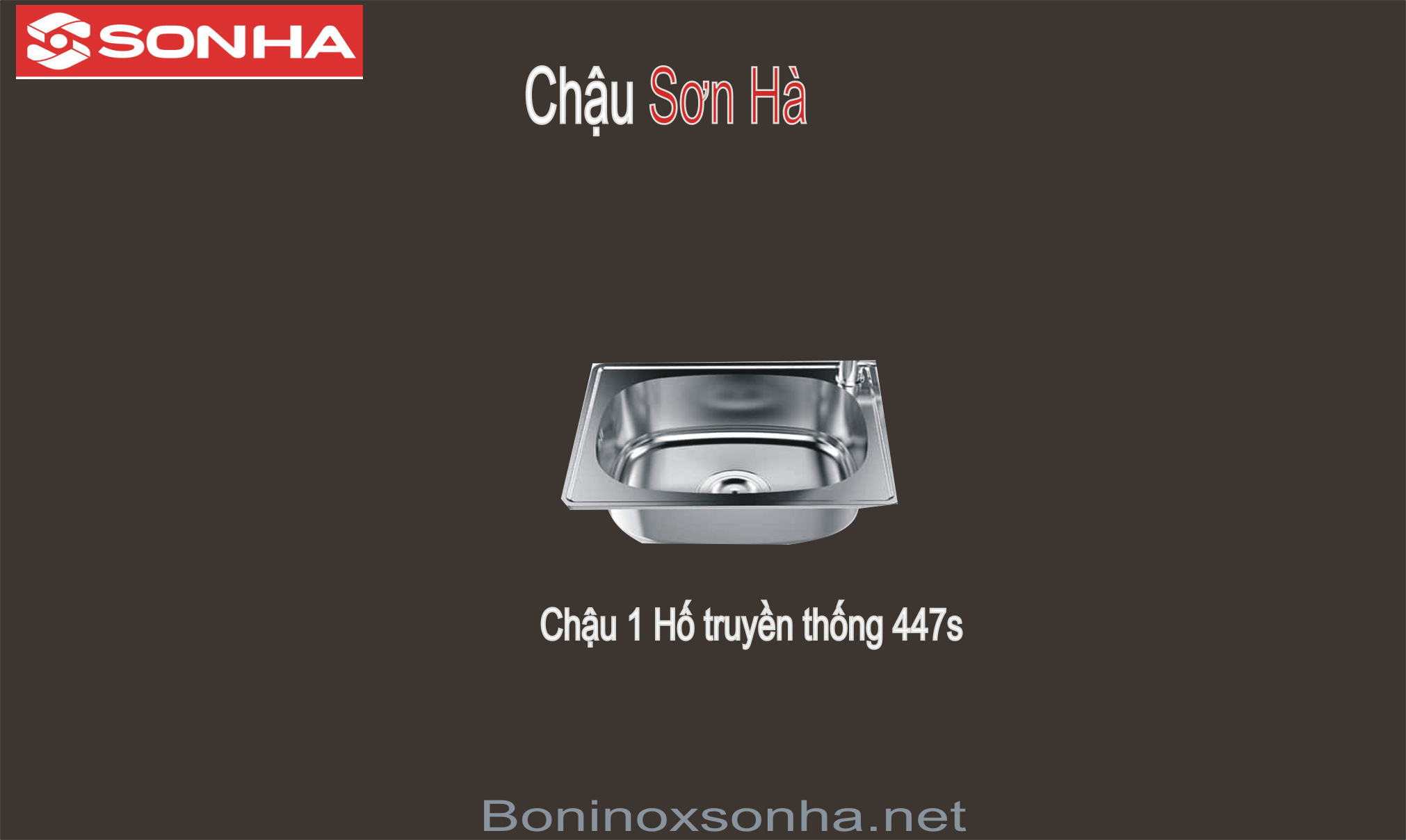 chậu 1 hố sơn hà