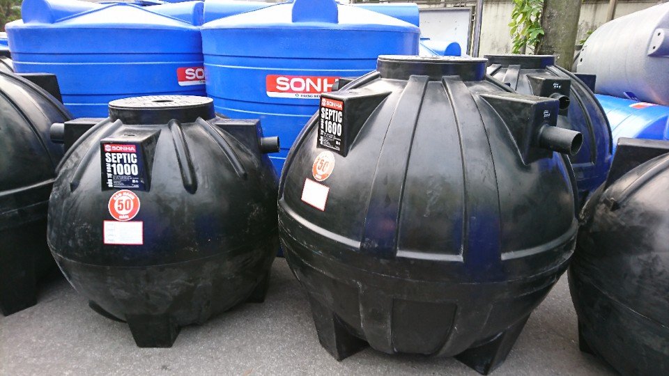 h&igrave;nh ảnh thực tế bể septic sơn h&agrave;