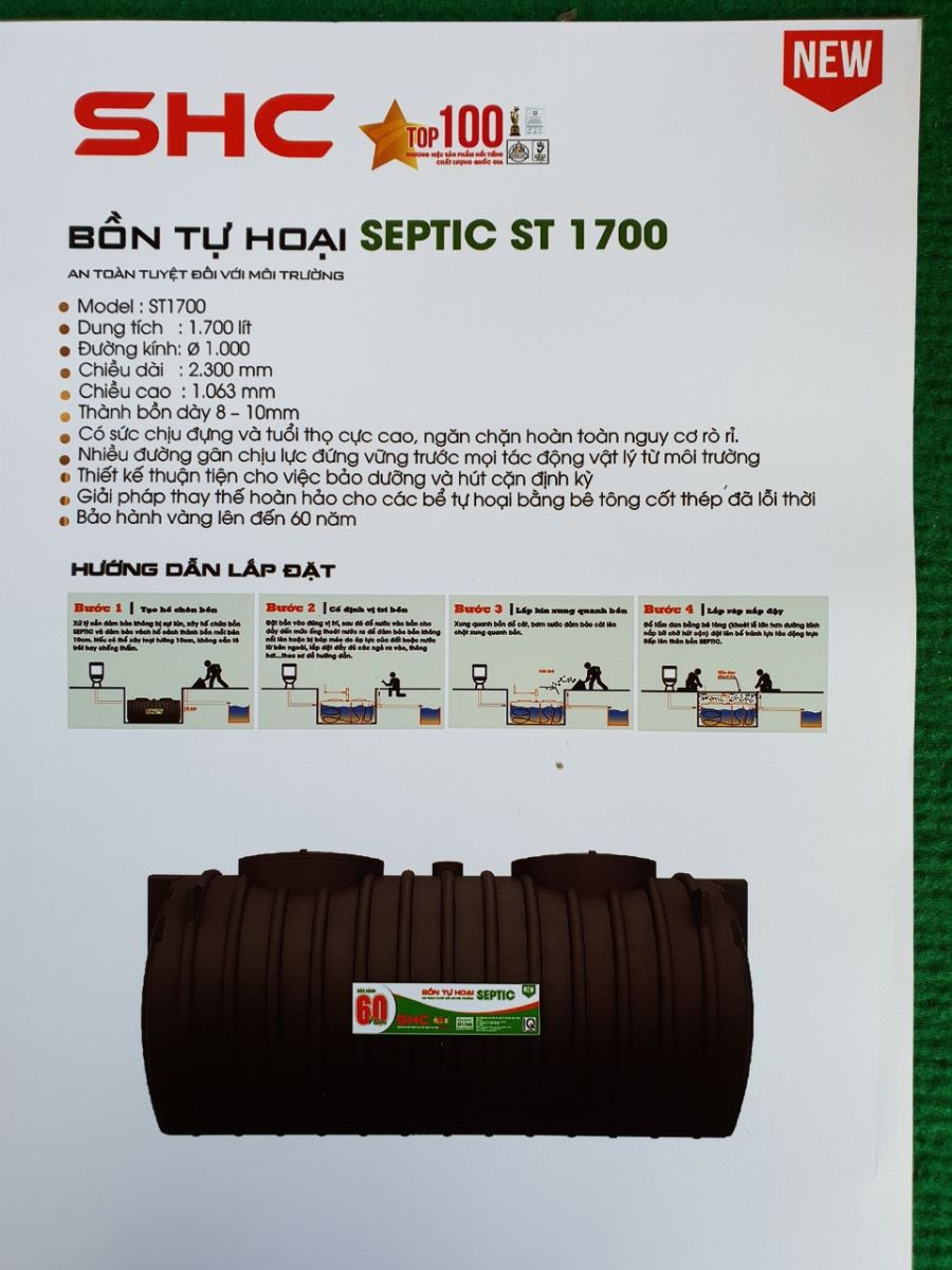 hướng dẫn lắp đặt bồn tự hoại ngang sơn h&agrave;