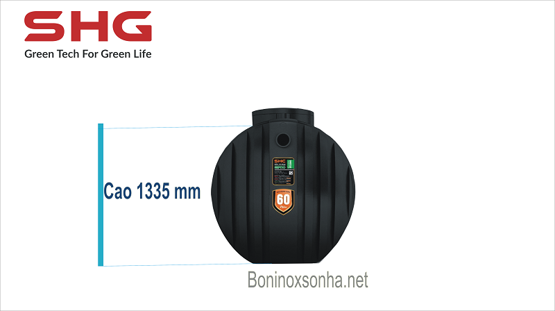 kích thước bể phốt 2200 lít sơn hà