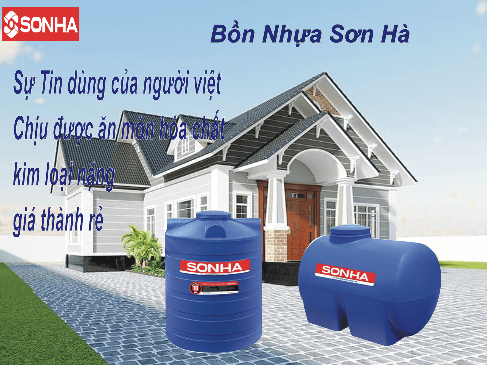 Bồn nhựa sơn hà