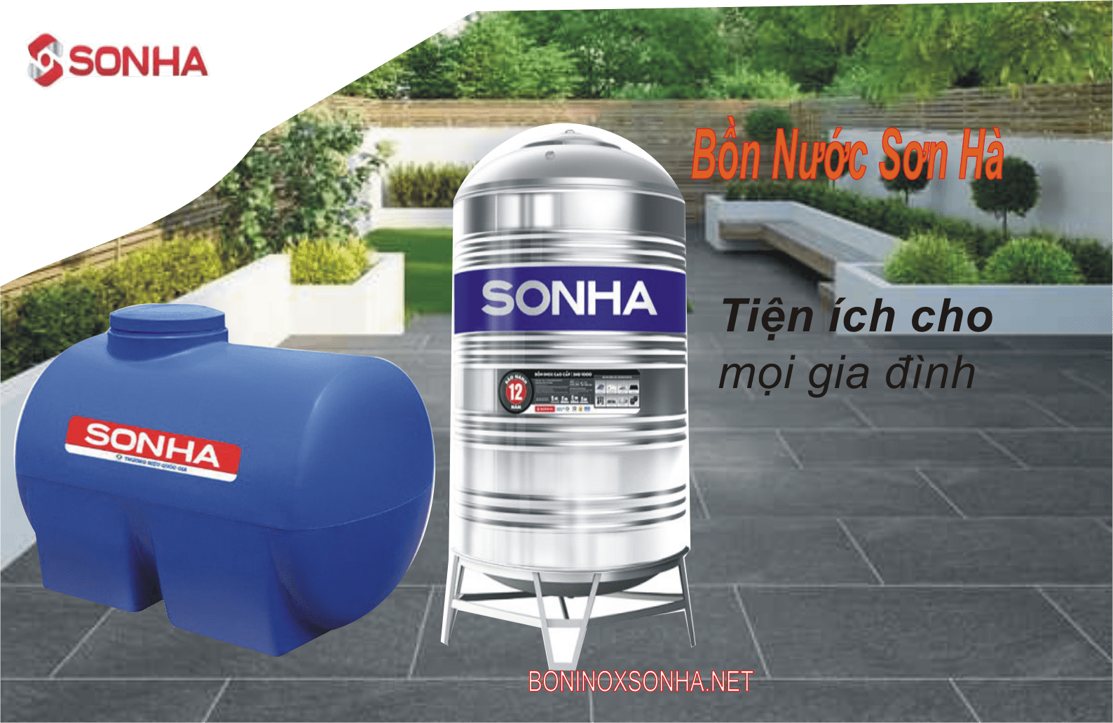 bồn nước Sơn Hà tiện ích