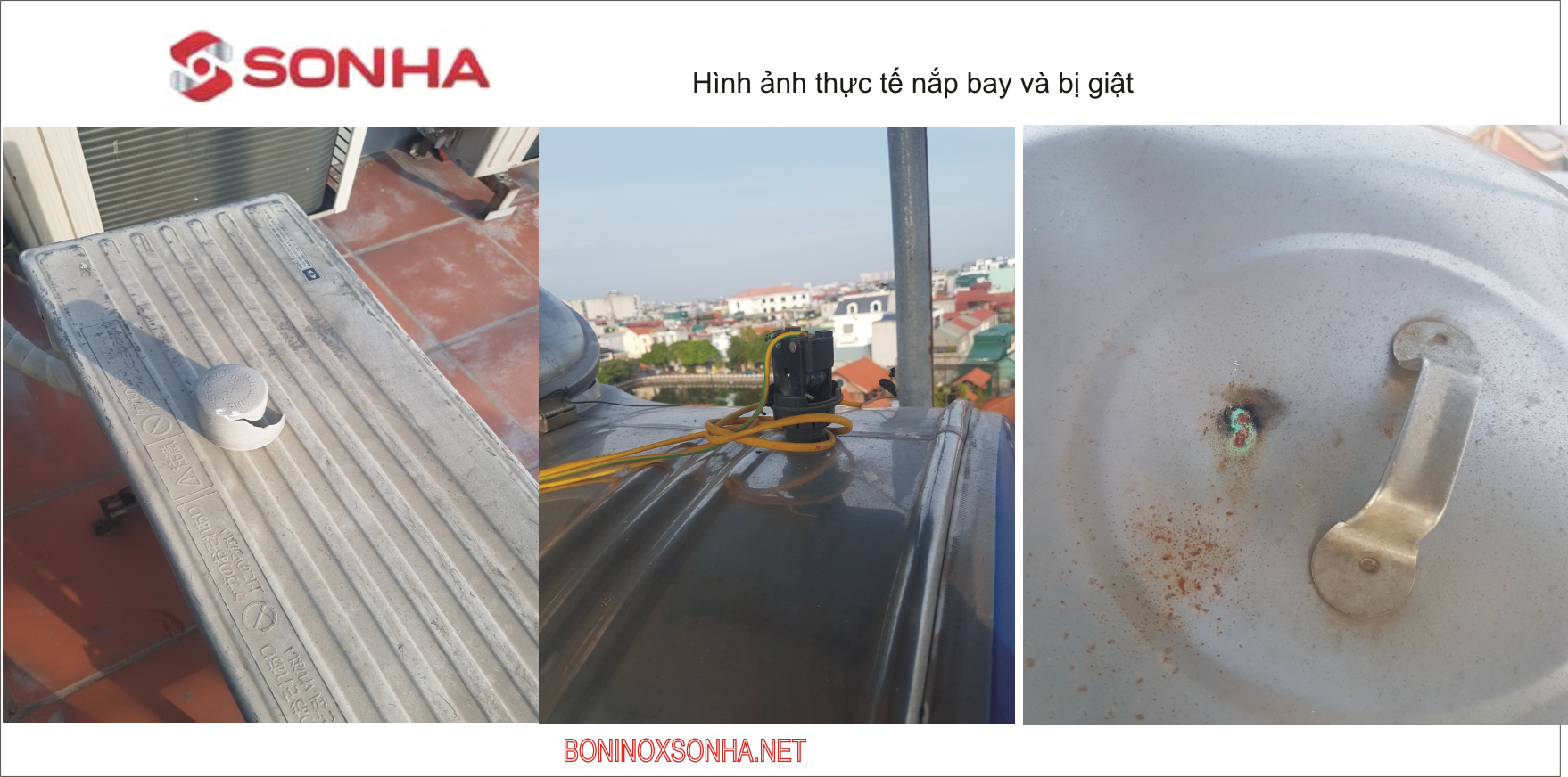 hình ảnh phao điện thực tế hỏng