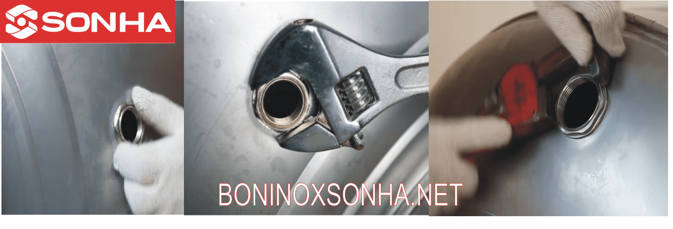 siết nơ bồn sao cho chặt