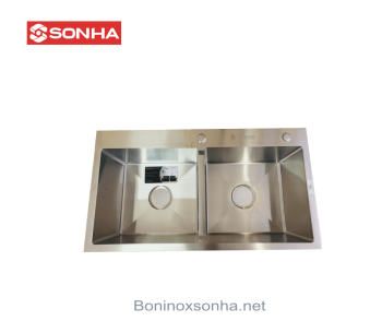 CHẬU ĐÚC LUXURY SƠN HÀ 2 HỐ CÂN HM.X.2C.82.2.2