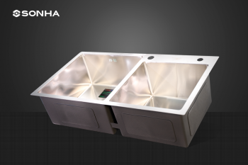 CHẬU ĐÚC LUXURY SƠN HÀ 2 HỐ CÂN HM.X.2C.82.2.2